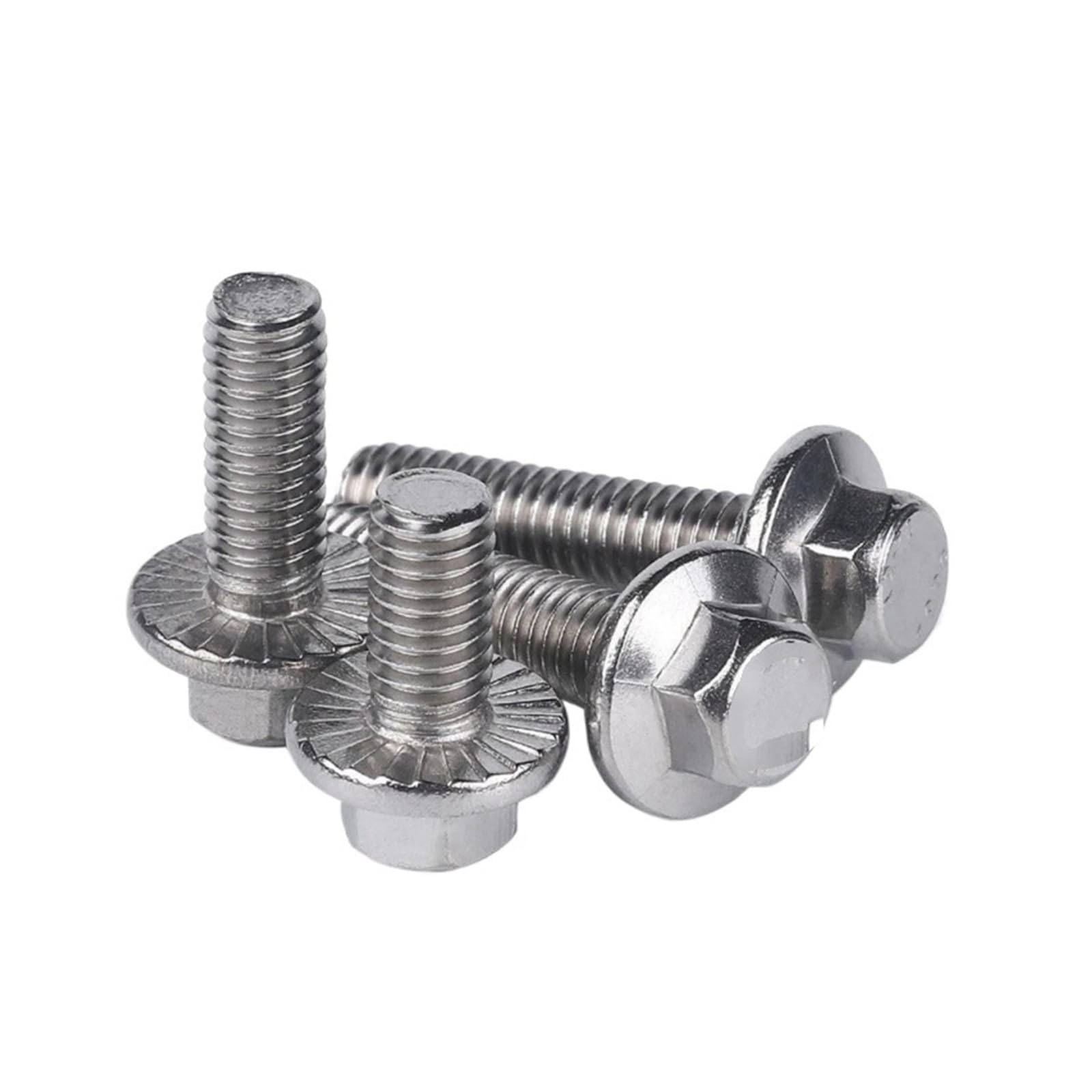 5-20 Pz 1/4-20 5/16-18 3/8-16 Bullone Flangiato Esagonale A Testa Esagonale Con Rondella Dentata Vite In Acciaio Inox 304 A2(3I8-16x1-3I4(5pcs))