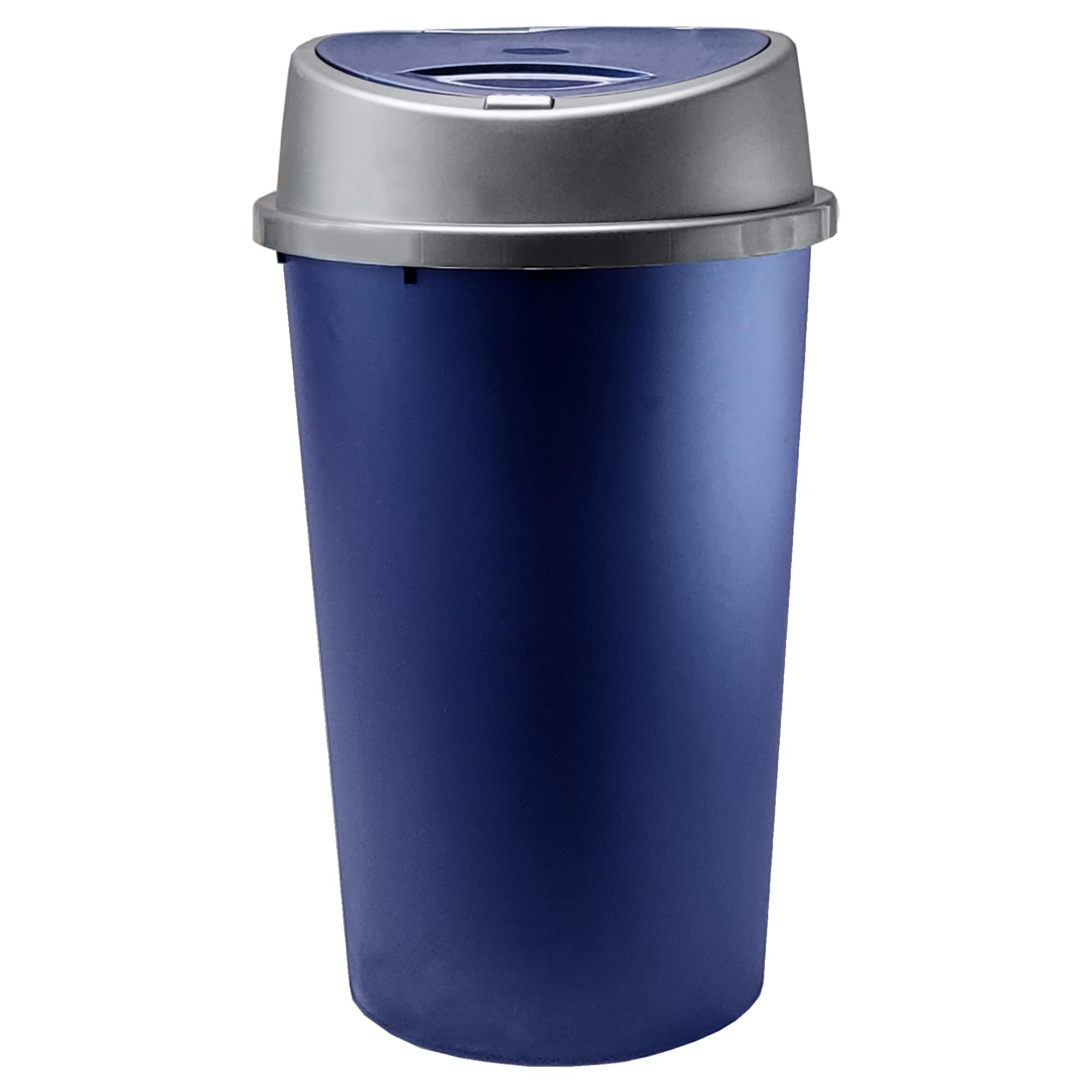 KetoPlastics 45 Liter 45 Litre 45L TOUCH BIN Colour Bin for Home Garden Office School Kitchen Bathroom Top Bin Portable Pedal Bin Removable Lid (NAVY)