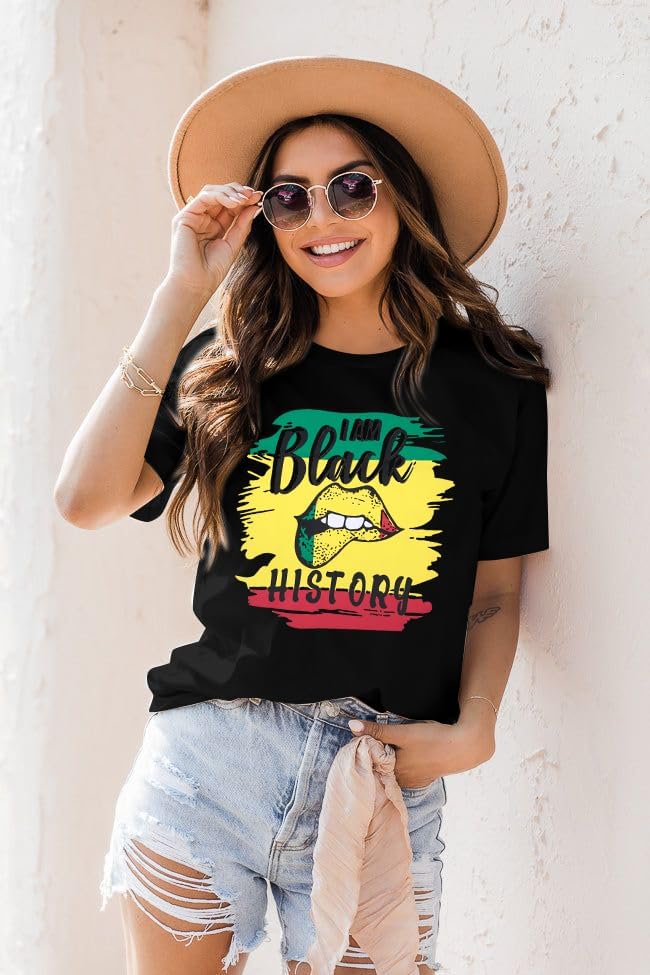 KIDDAD Black History Shirts for Women: Black History Month Shirt African American T Shirt MLK Shirt Black Graphic Tee - Image 7