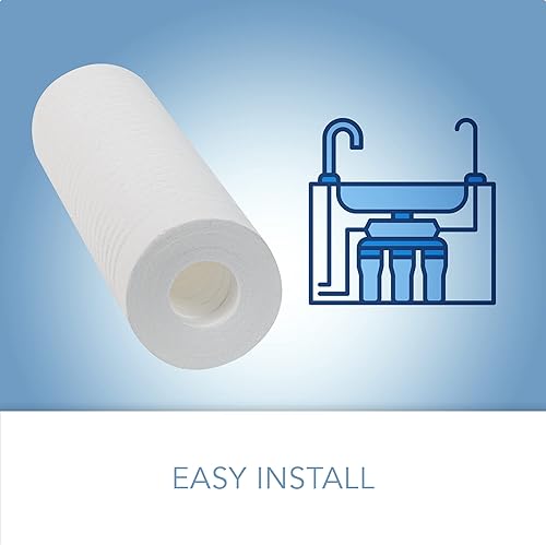 Miniatura 4 de CFS Paquete de 2 cartuchos universales de filtro de agua de sedimentos finosnormales compatibles con modelos AP110, AO-WH-PREV-R2  Elimina el mal