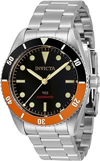 Relógio masculino 34336 pro diver automático com mostrador preto de 3