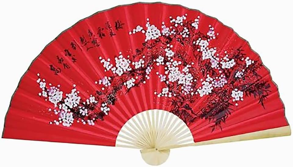 1 X Large 35" Folding Wall Fan - Prosperity Blossoms