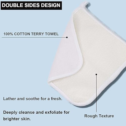 Miniatura 5 de PPHAO - Paño de tejido suave para la cara - Paños faciales - Toallitas exfoliantes para piel muerta - Paquete de toallas exfoliantes - A granel -