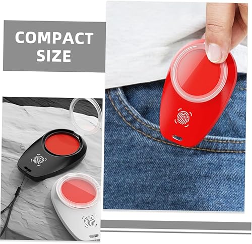 Miniatura 8 de 3pcs Quick-Dry Thumbprint Ink Pad Lanyard Fingerprint Ink Pads for Notary Identification Office Use and Security Red