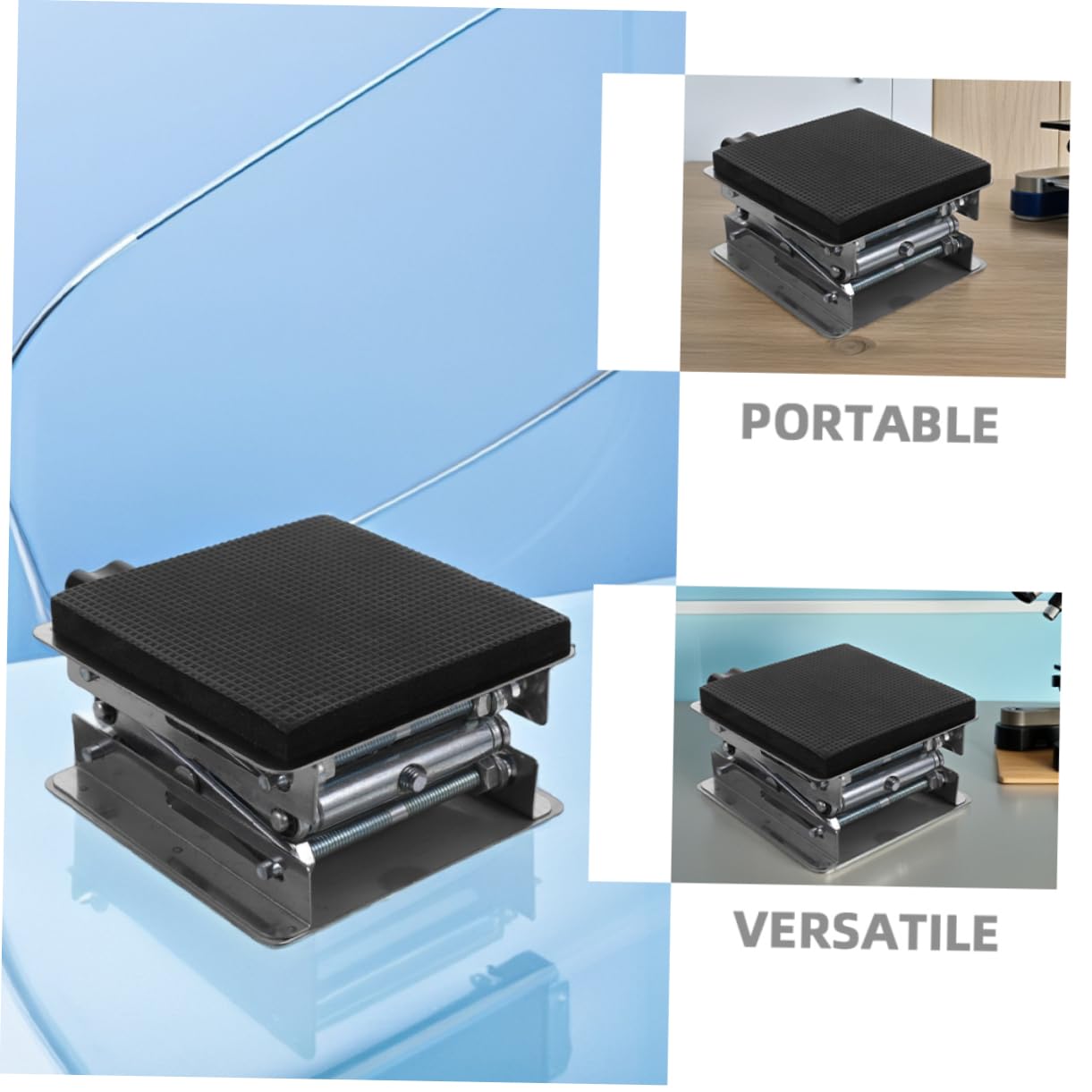 Veemoon 15kg Mesa Elevadora De Laboratorio De Acero Inoxidable Plataforma De Rango De Capacidad Para Equipos De Laboratorio Para Soporte y Elevación