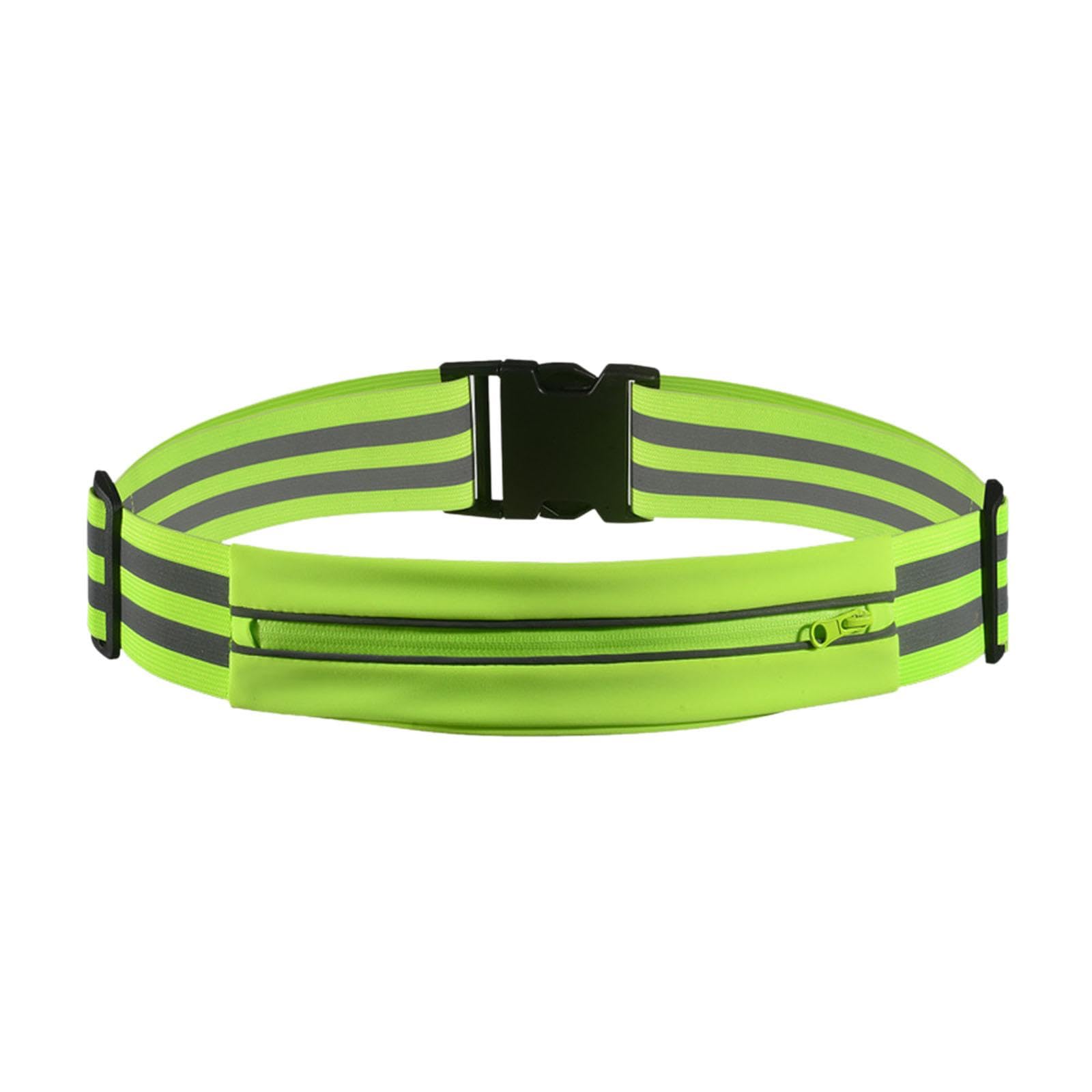 Enakshi® Reflective Belt Elastic Glow Belt Phone Holder Runners Belt Bag Safety Strap Belt Green|Sporting Goods | Fitness Running & Yoga | Clothing & Accessories | Safety & Reflective Gear-image-7