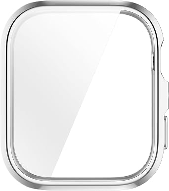 Case Compatible with Huawei Watch Fit 5 Pro, Protective Film, Flexible TPU Screen Protector Case, Scratch-Resistant Cover, Protective Case for Huawei Watch Fit 5 Pro (Silver)