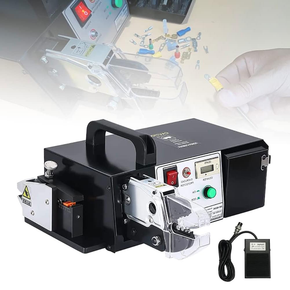 FHRKA Electric Wire Terminal Crimper Plier,Multifunction Terminal Crimping Tool, Automatic Counting Terminal Connector Crimper