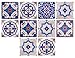 FT-SHOP Autoadhesivo Azulejos Decorativos en Vinilo 3D Diseño de Mosaico Adhesivo Impermeable para Baño de Cocina DIY 10 Piezas 20 x 20 cm