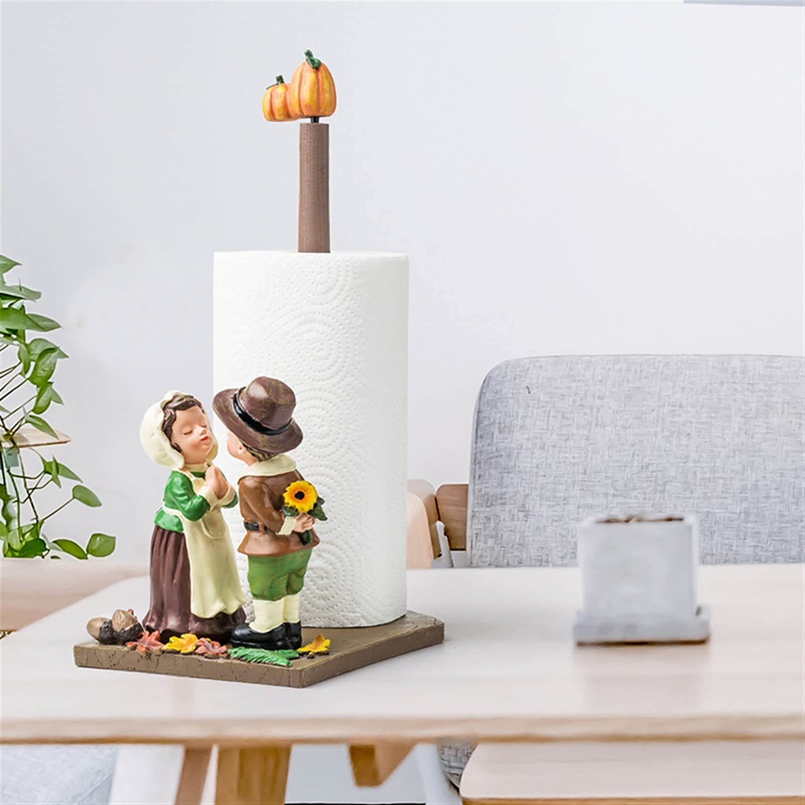 Uchwyt na rolkę kuchenną uchwyt na ręcznik kuchenny wieszak na ręczniki papierowe uroczy kreatywny kształt pionowa półka do kuchni domu gadżety dozownik ręczników papierowych samoprzylepny uchwyt na rolkę kuchenną