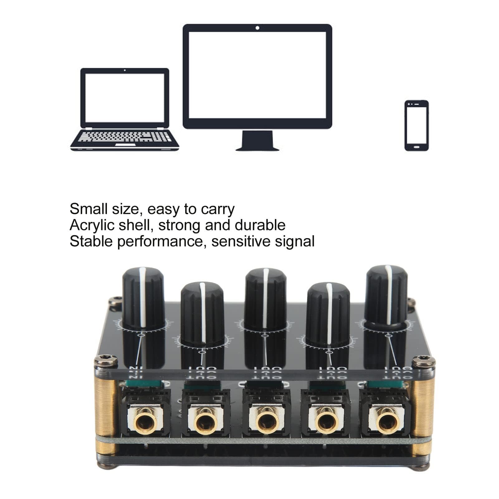 Mini Stereo Audio Mixer - Image 2
