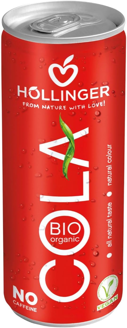 Hollinger Organic Cola Caffeine-Free, No Artificial Flavors or Sweeteners, 250ml