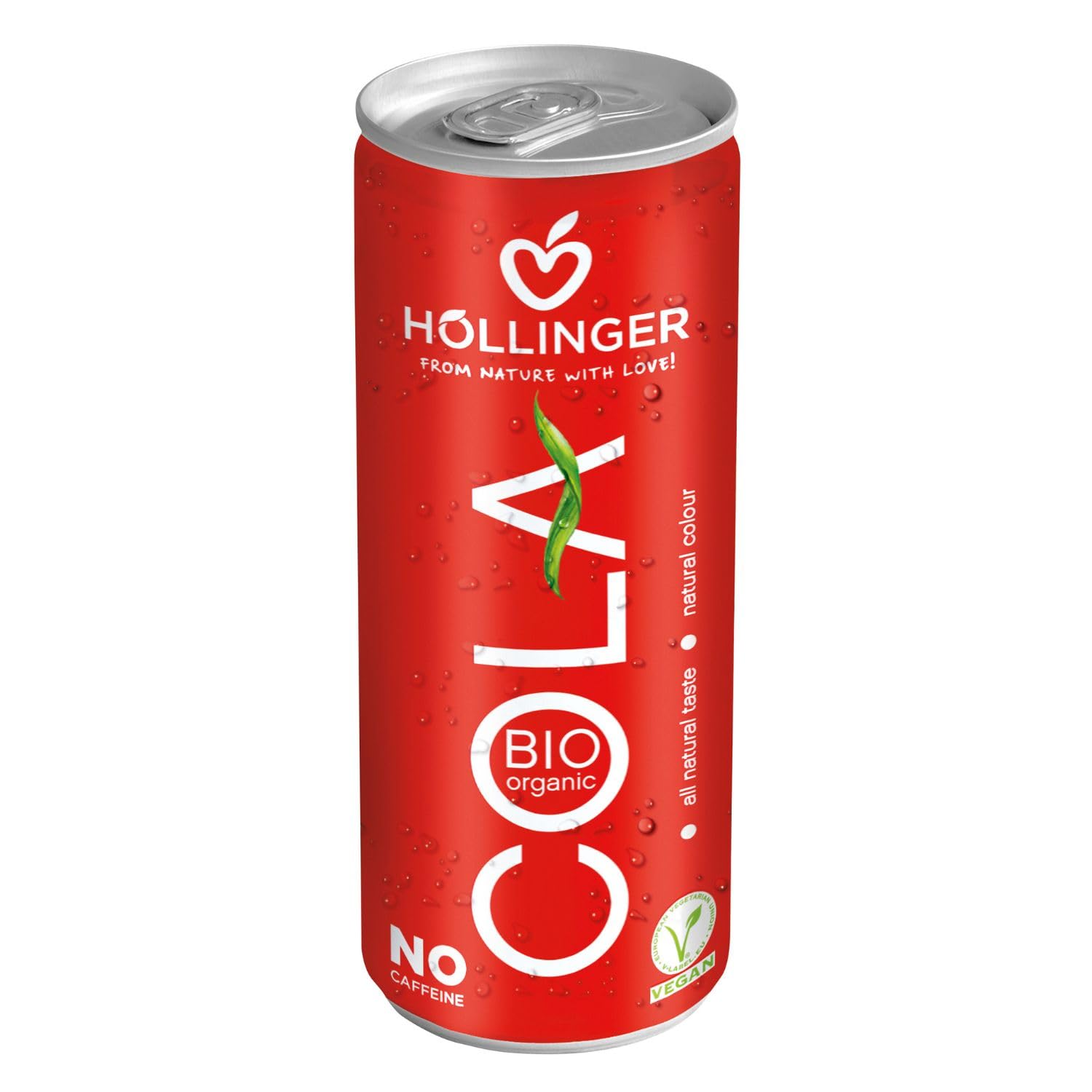 Hollinger Organic Cola Caffeine-Free, No Artificial Flavors or Sweeteners, 250ml