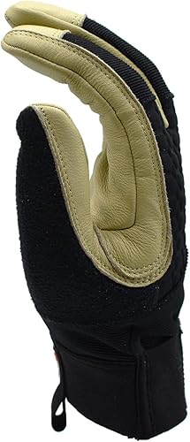 Miniatura 9 de Cordova 99801 Guantes de cuero para clima frío, piel de cabra, puntas de los dedos para pantalla táctil, protección contra impactos, forro