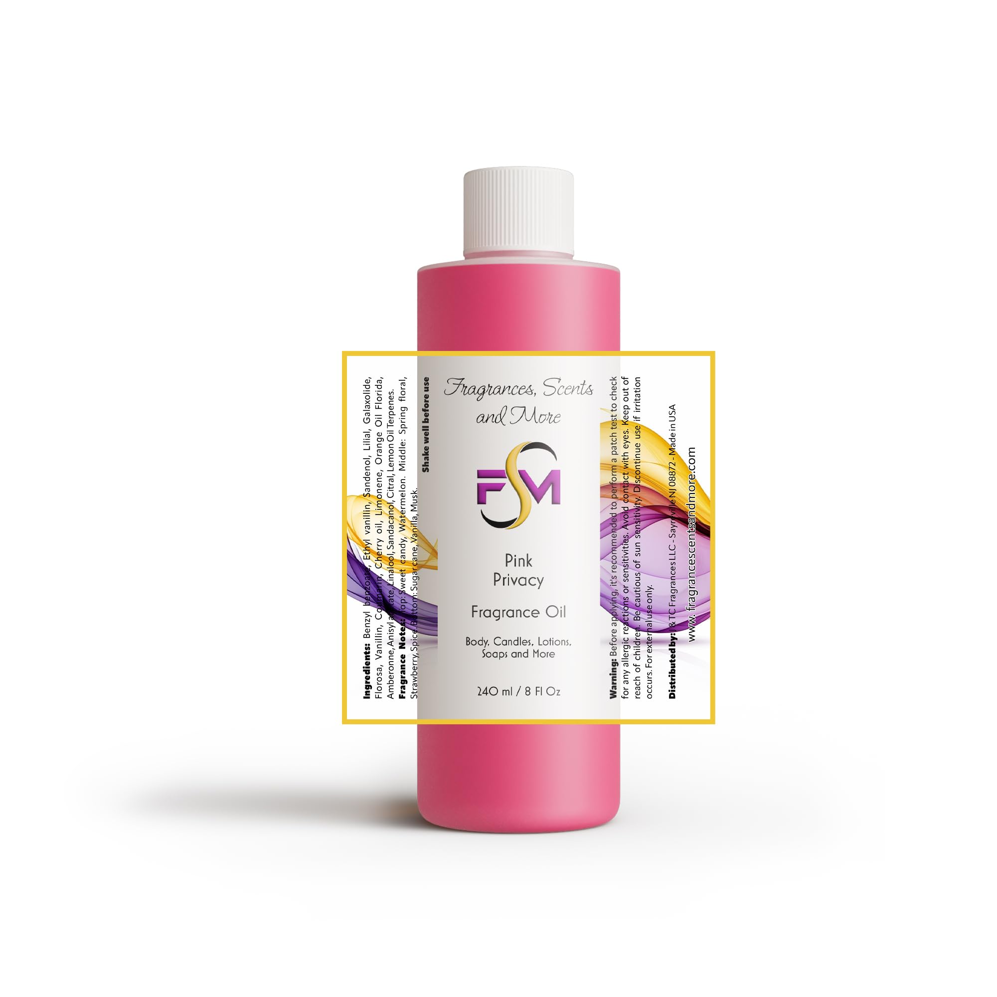 Amazon.com : Pink Privacy Fragrance Oil - 8 Fl Oz Plastic Bottle