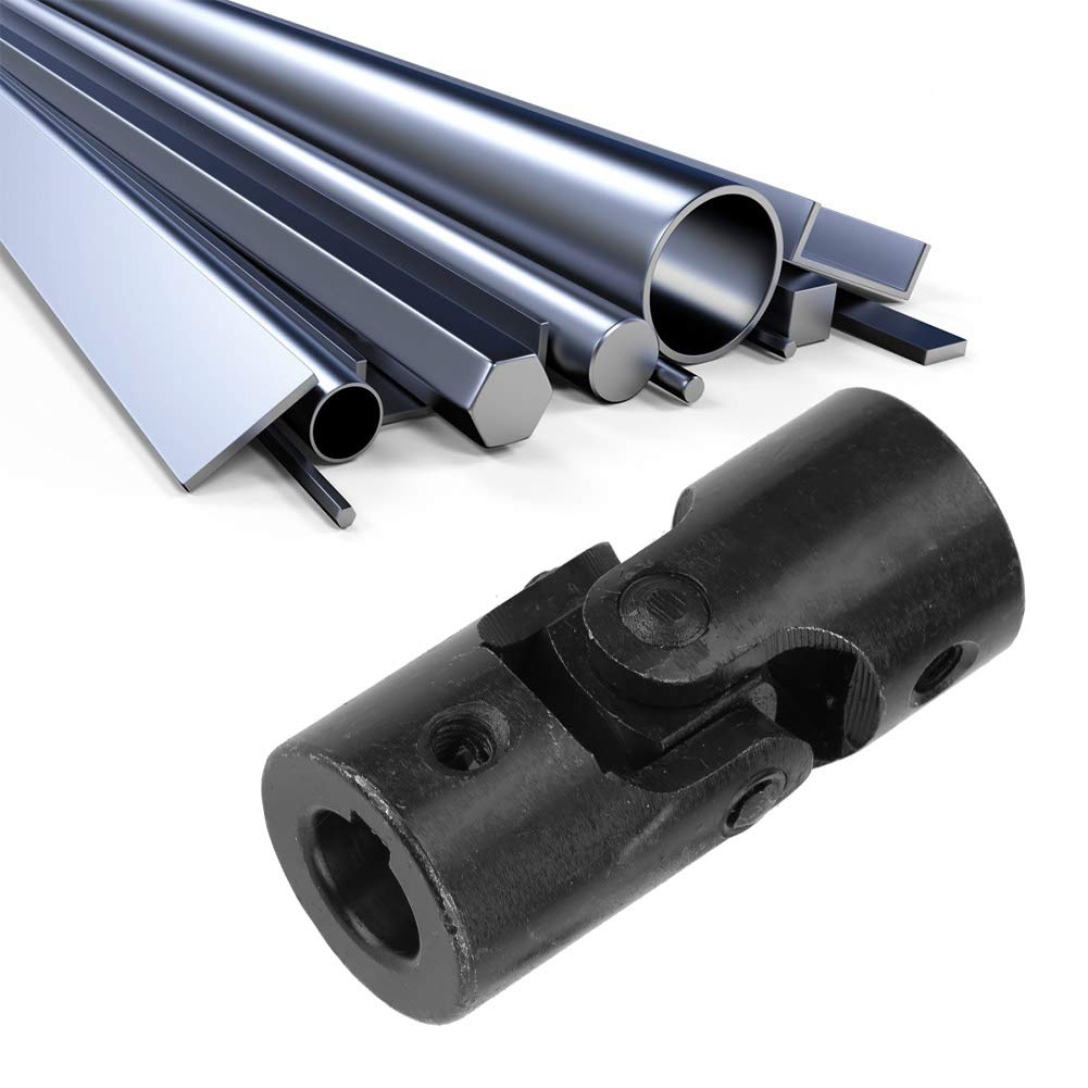 Shaft Coupling Ten Bytes Universal Joint Coupling + Keyway (16 * 32 * 70mm) for Model Cars, Ships, Robots with Premium Metal Material