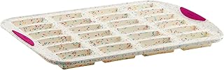 Trudeau 24 Slot Mini Bar Pan – Premium Confetti White Silicone Bakeware ...