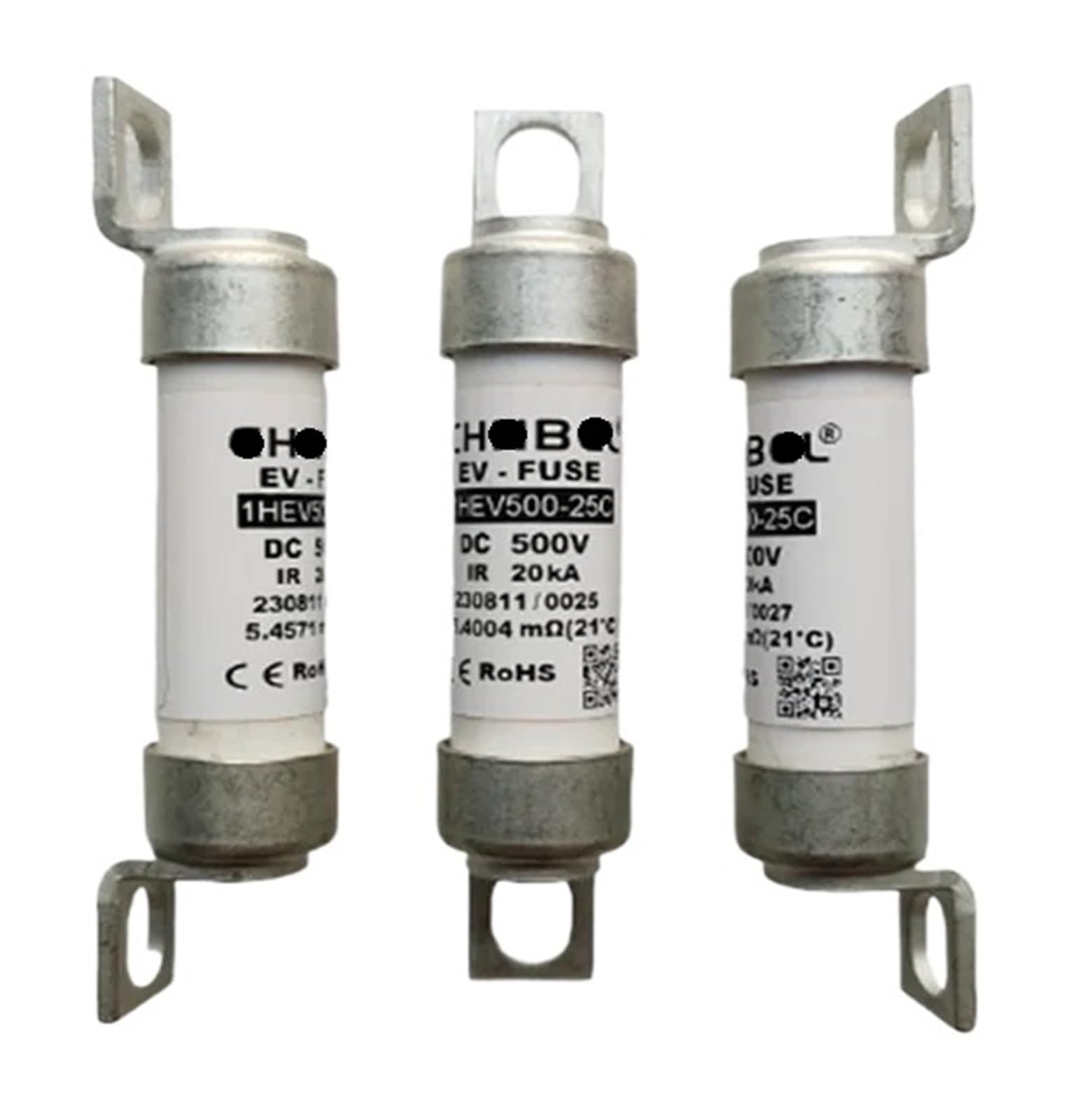 Fusible DC500V 1HEV500-50C pour protection de circuit électrique automobile