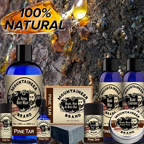 Mountaineer Brand Styling Stick | 100% Natural Beard Conditioner For Men | Hydrate, Tame Wiry Hair | Firm Hold For Easy Styling | Orange, Grapefruit, Clove Essential Oils | Citrus & Spice Scent 2Oz #TOP2