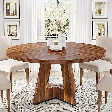 Tribesigns 47-Inch Round Dining Table Cover