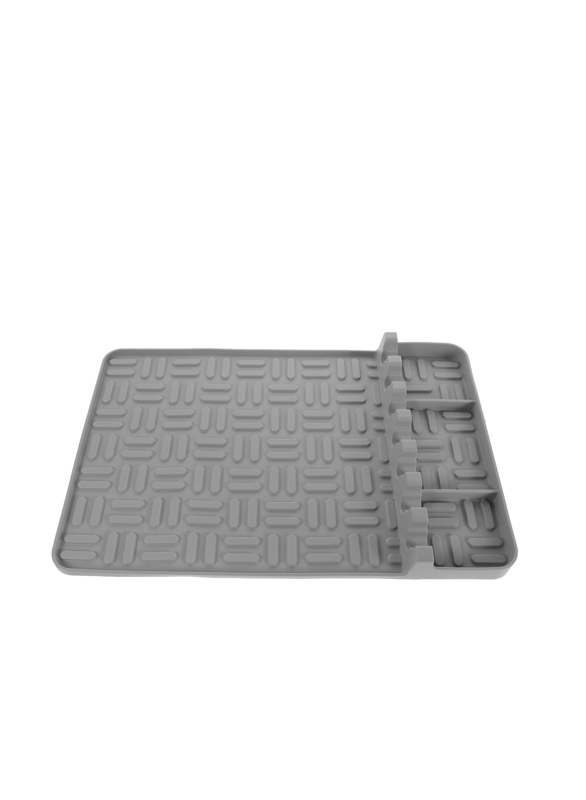 KASTWAVEFireproof Silicone Grill Mat with Drip Pad, BBQ Accessories for Outdoor Cooking, Versatile Utensil Rest, Grey