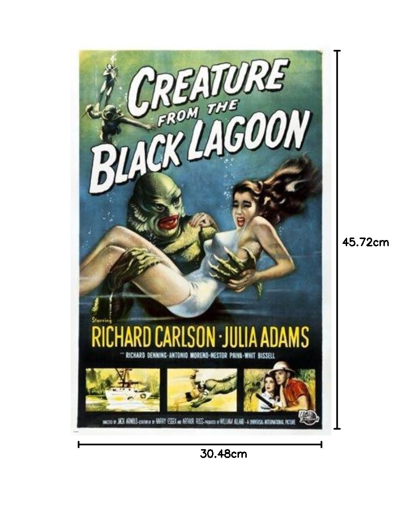 Amazon.co.jp: クラシッククリーチャー ブラックラグーン映画ポスター