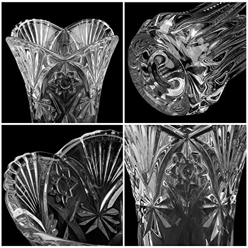 Kurtzy Helder Kristallen Glazen Vazen (2 Pak) – 24,5cm – Modern Decoratieve Melodia Cylinder Glazen Bloemen Vaas Set voor Huis Kopstuk en Kantoor Decor - Afbeelding 5