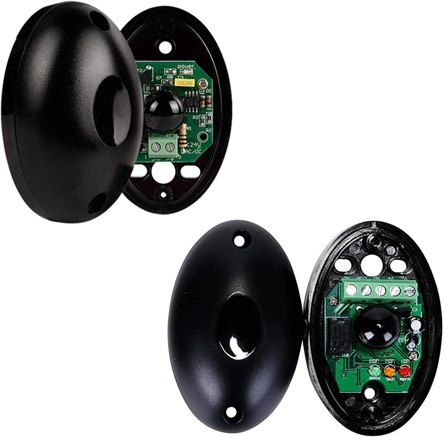 Infrared Beam Sensor Outdoor Set, Photocell Detector with Transmitter and Receiver, Waterproof and Light-Resistant, 20M Detection Range for Gate Opener, Access Control