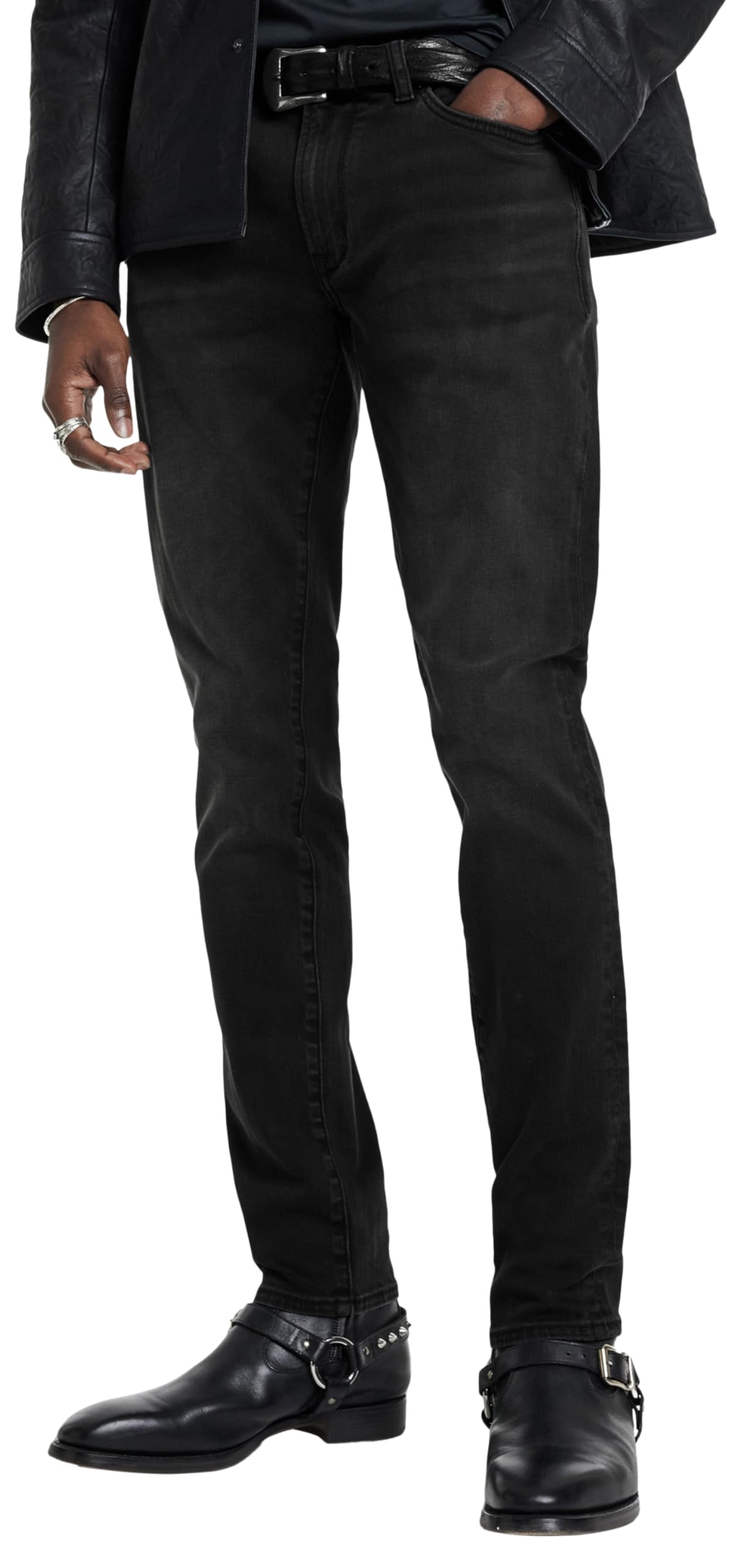 John Varvatos Men's Skinny Fit Jean in Dark Wash