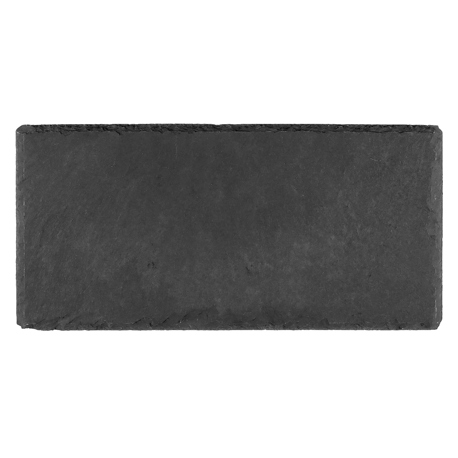 PINGEUI Lot de 8 planches à fromage rectangulaires en ardoise noire, assiettes individuelles en pierre pour table basse, table en bois, décoration d'intérieur, bar