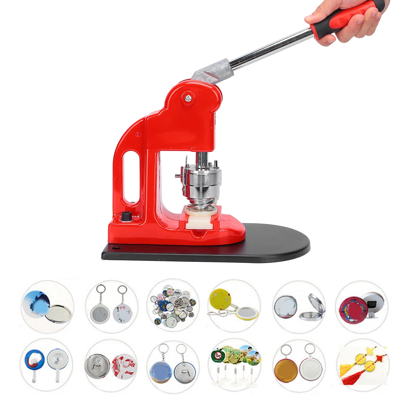 Máquina para hacer insignias, máquina para hacer etiquetas de Metal con molde para hacer botones de imagen de etiquetas DIY