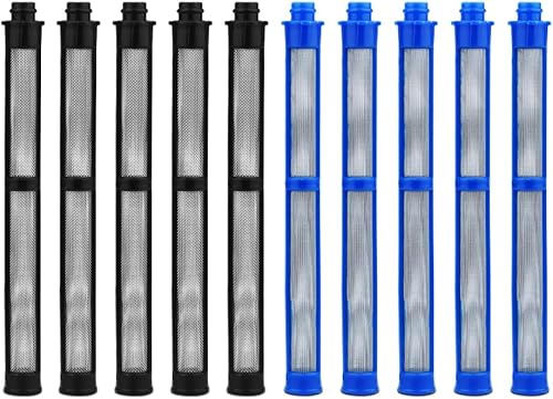 Filtro de pistola pulverizadora sin aire 287032 y 287033 compatible con Graco Adecuado para pistola rociadora Contratista II y FTx II Latex 60 Mesh