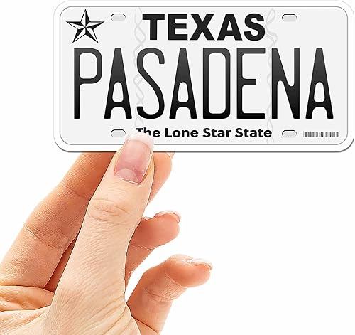 Miniatura 30 de Calcomanías de matrícula de Texas – 15 opciones de TX City – Adhesivo de parachoques de Texas para automóvil – Houston Austin Dallas San Antonio