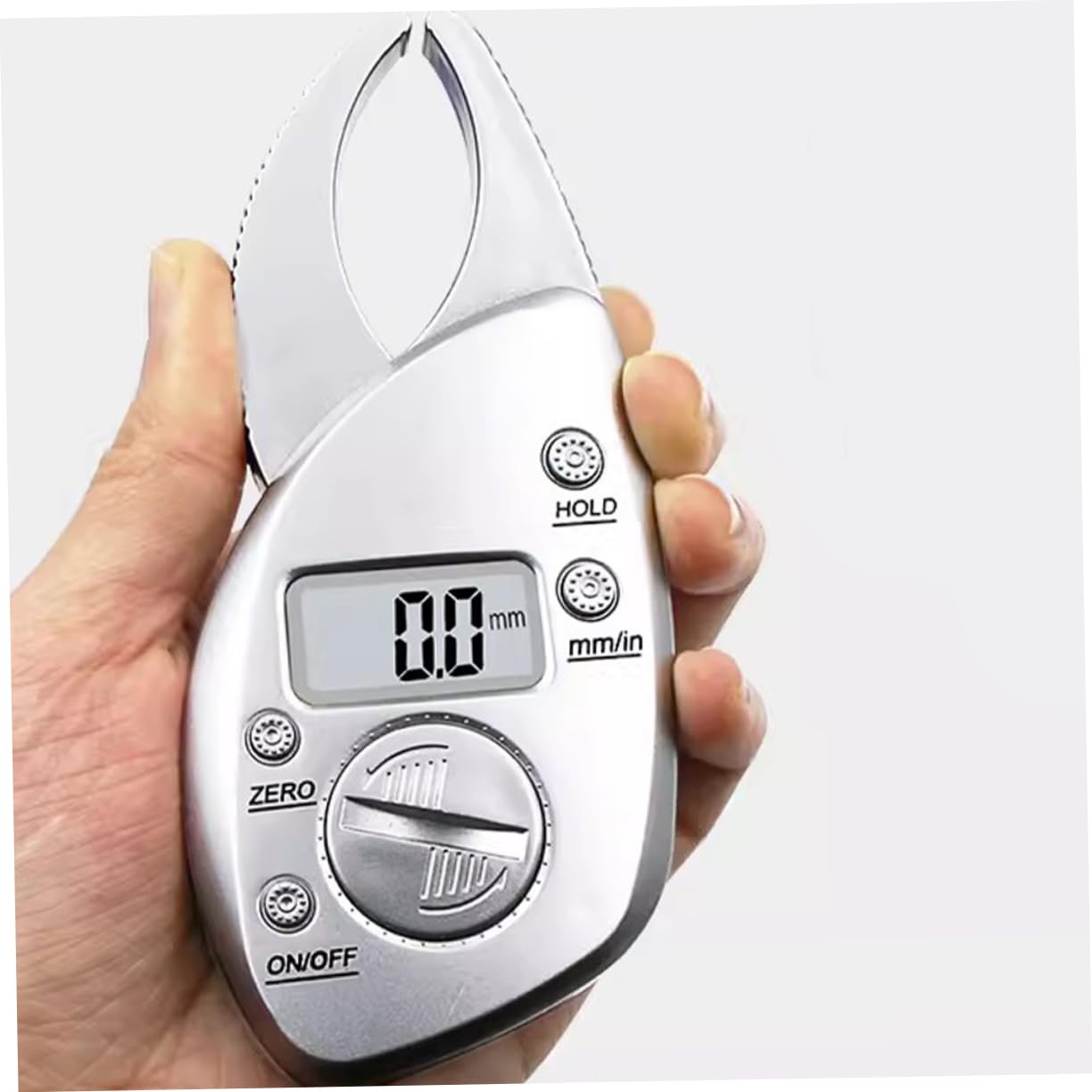 BESTYASH Grasso Percentuale Di Grasso Strumento Di Misurazione Della Plica Cutanea Misuratore Di Grasso Portatili Portatili Tester Grasso Silver Abs