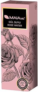 MAIA MC %100 organik gül suyu - VEGAN - 250 ml yüz temizleme suyu - C vitamini ile - katkı maddesi OLMADAN - doğal kozmetik - siyah noktalara karşı, saf olmayan cilt - gözenekleri azaltır