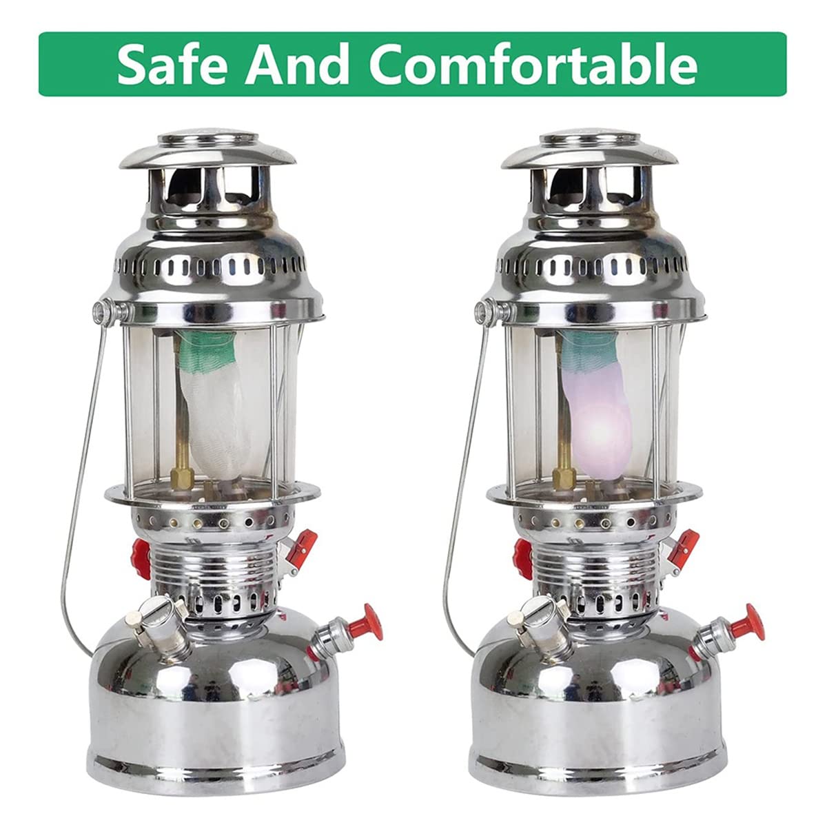 100 Stoppini Per Lanterna A Gas - Mantovane In Rete Per Luci Esterne, Campeggio E Escursionismo - Foto 4