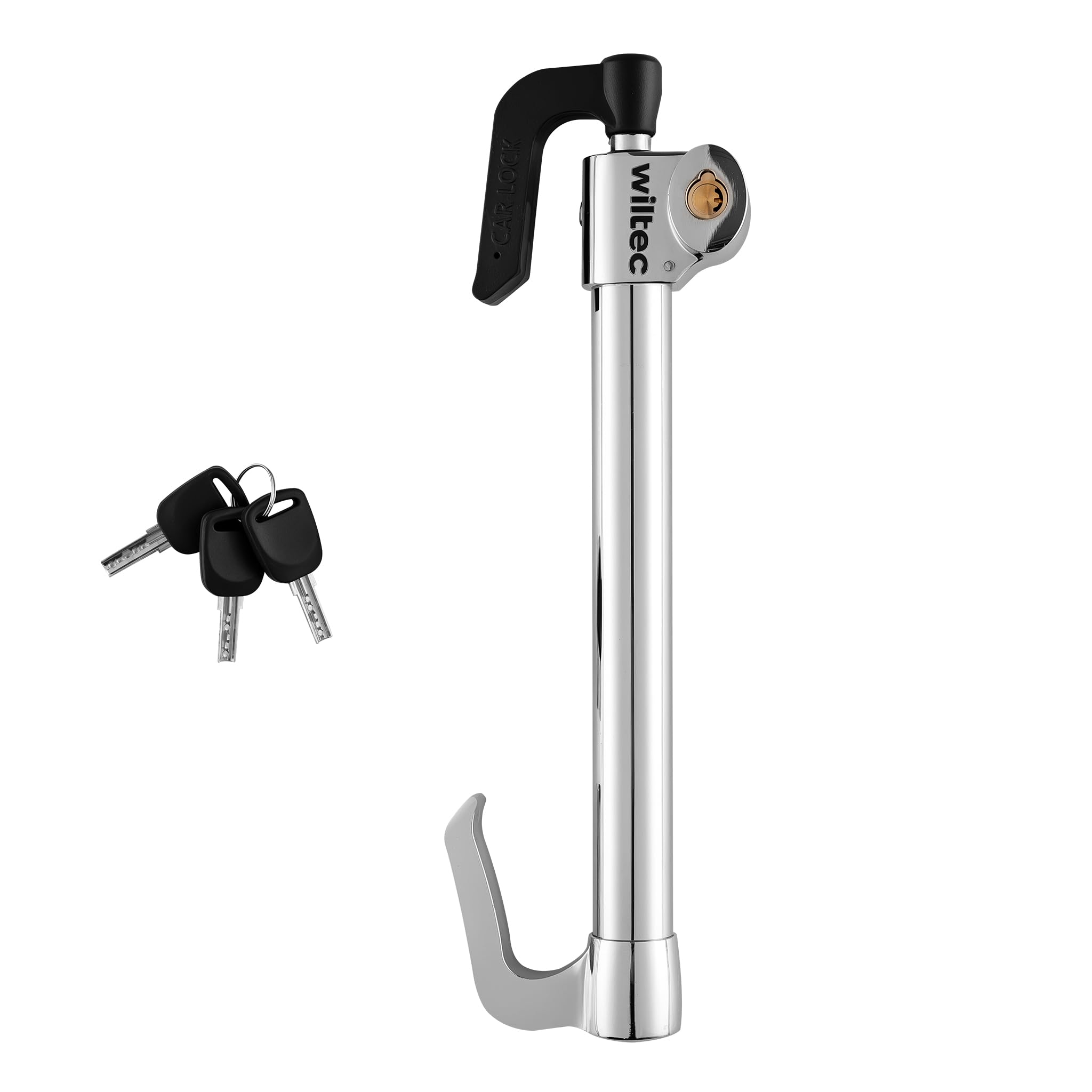Wiltec Lenkradkralle Kupplungsschloss 360 x 110 x 48 mm – Lenkradsperre und Wegfahrsperre