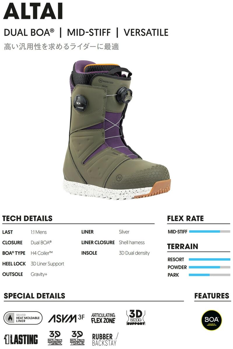 Amazon | 24-25 NIDECKER/ナイデッカー ALTAI アルタイ メンズ