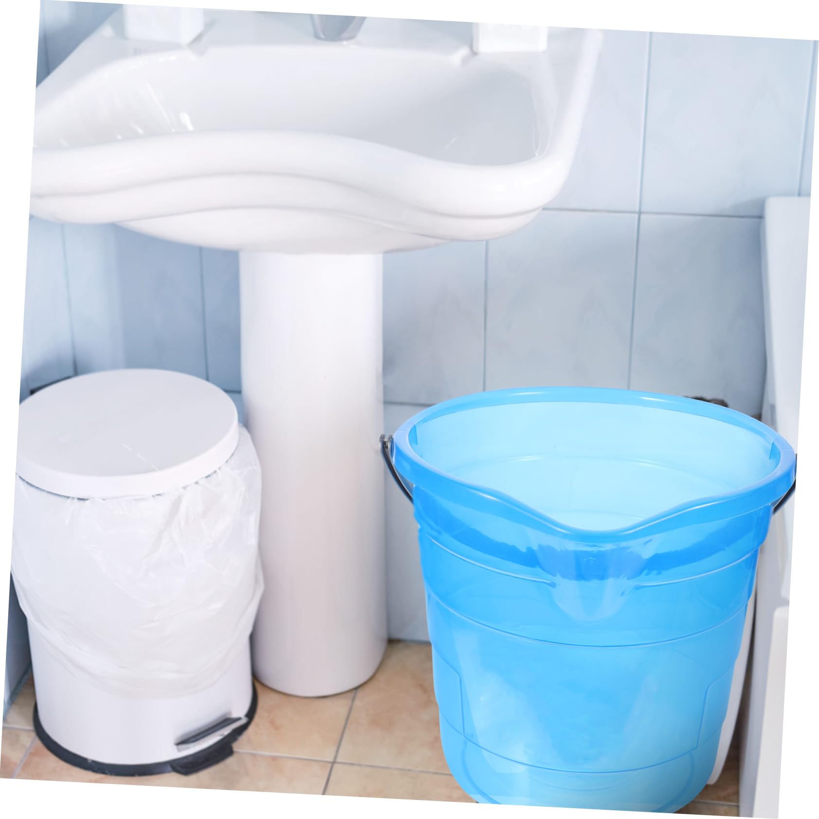 Seau Pliant en Plastique 12l, Portable et Multifonction, Surface Lisse, pour Dortoir et Hôtel, Usage Domestique