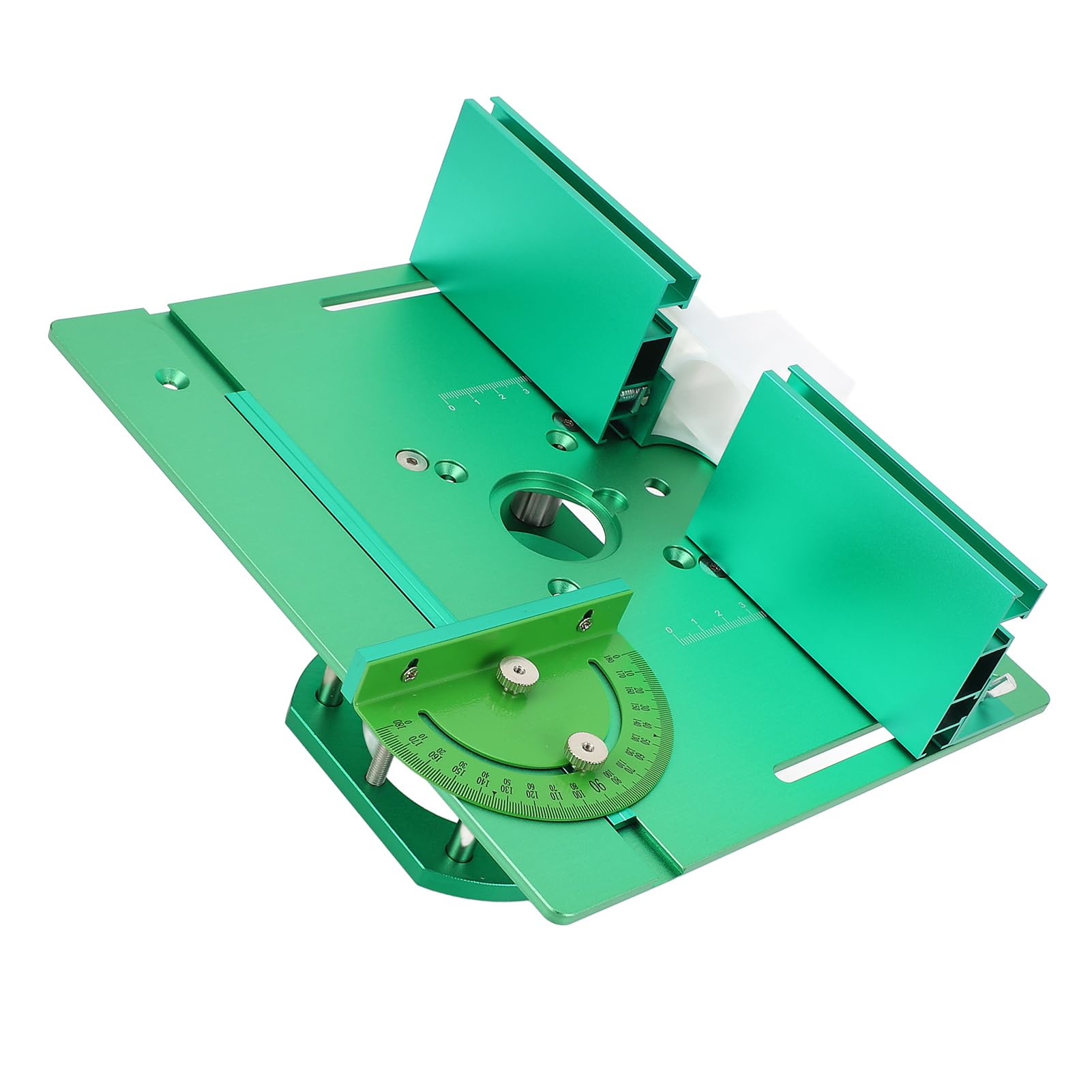 Fabater de Placa de Fresado para Carpintería de Alta Precisión, Kit de de Fresado Manual Versátil, Elevador de Mesa Verde Estable para Mayor Eficiencia, Ideal para Entusiastas del Bricolaje