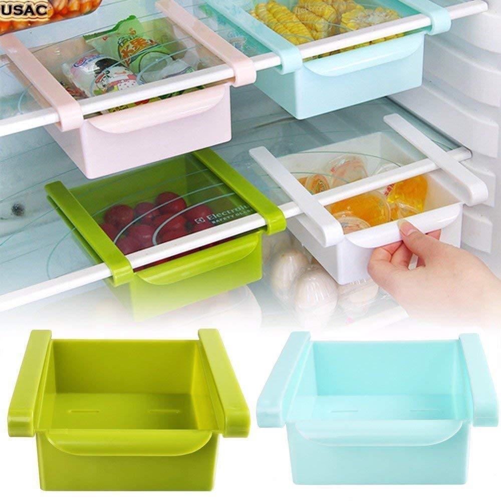ALIZA Multipurpose Fridge Storage Sliding Drawer Fridge Storage Rack