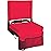 Sheenive Red Stadium Seats for Bleachers with Back Support, Padded Soft Comfy Backs and Cushion, Extremely Large and Portable