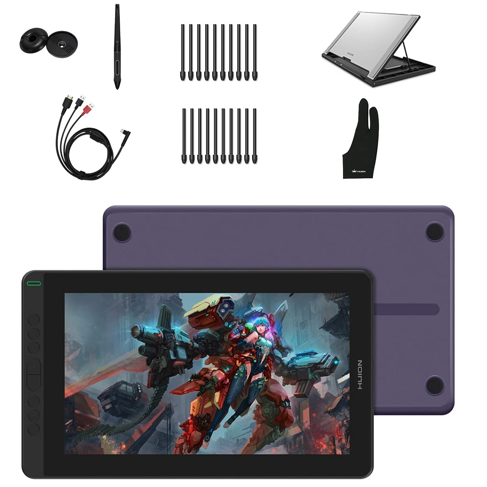 2020 HUION KAMVAS 13 Graphics Drawing Tablet Android Support with Screen Full Laminated Battery-Free