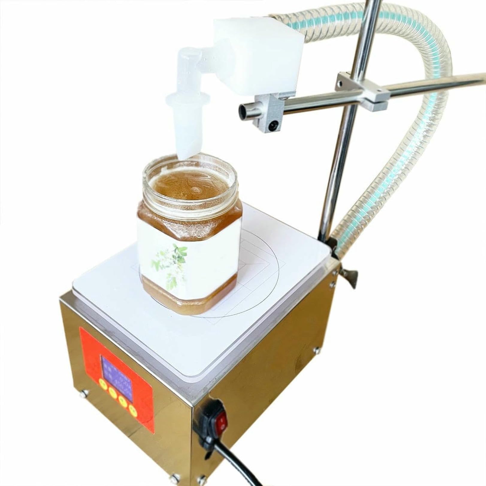 Máquina llenadora de líquidos, máquina llenadora de Botellas, máquina llenadora de Miel en Pasta Comercial, Bomba de Engranajes, Tipo de pesaje, llenadora automática de líquidos viscosos~/