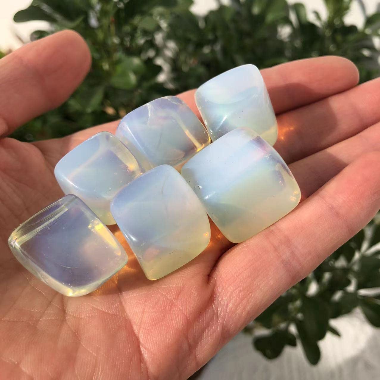 FFIME Particles Polished Opal Tumbled Cube Quartz Crystal Reiki Stones Bonsai Decoration Beautiful Natural Crystal Stone Crystal