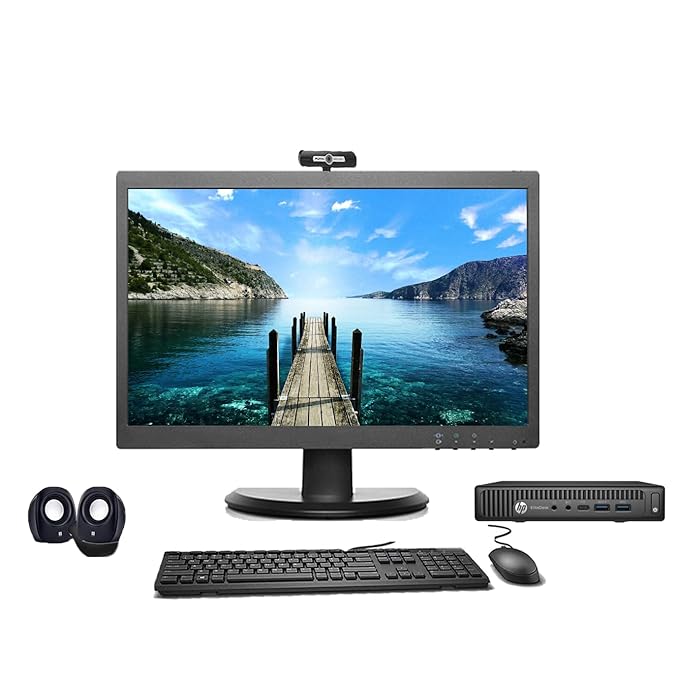 (Refurbished) HP EliteDesk 19″ All-in-One Desktop Computer Set (Intel i5 6th Gen/8 GB DDR4 RAM/256 GB SSD /19″ HD Monitor+Tiny CPU+KB+Mouse+ HD Webcam+Speakers+WiFi/Windows 11/MS Office) at Rs. 18499