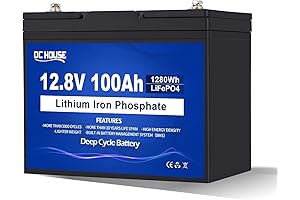 12V 100Ah LiFePO4 Lithium Battery, 100 Amp Lithium Battery