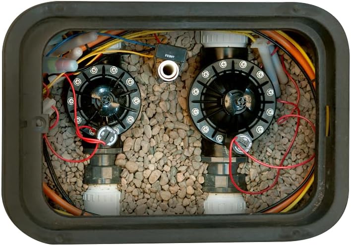 Hunter PGV 2 Inch Irrigation Valve with Flow Control, Globe Angle Combination, Heavy Duty Plastic, Female Thread Inlet Outlet, 20–150 PSI, Sprinkler Valve for Lawn and Garden Systems