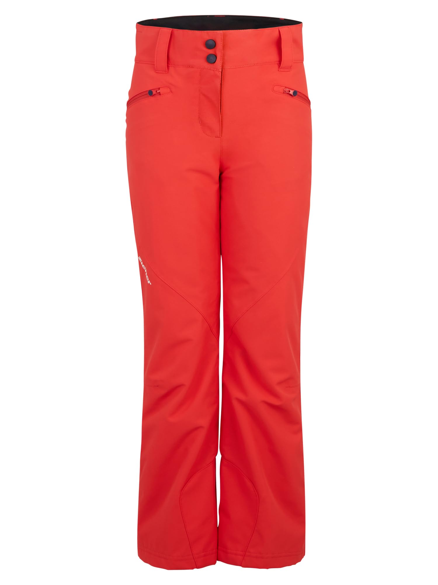 Ziener Children's Alin Ski Trousers, Snow Trousers, Breathable, Waterproof, PFC Free, Fiery Red, 164
