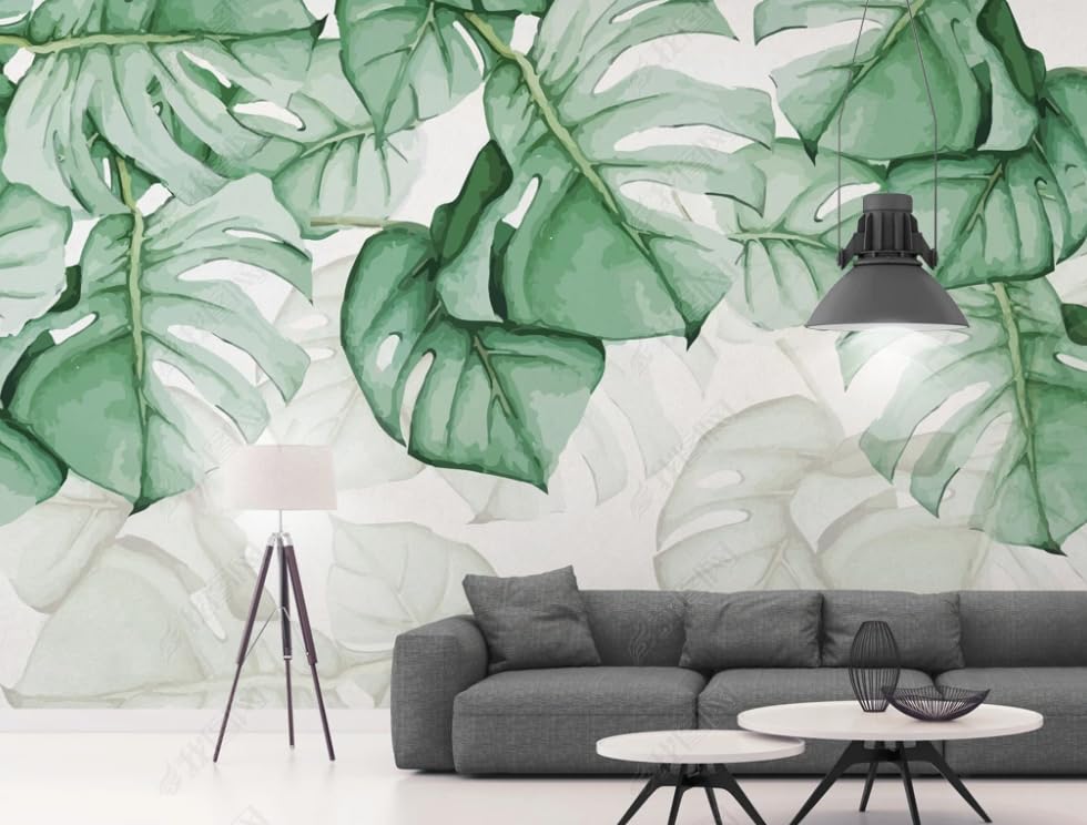 Papier peint intissé plantes tropicales pour une chambre exotique